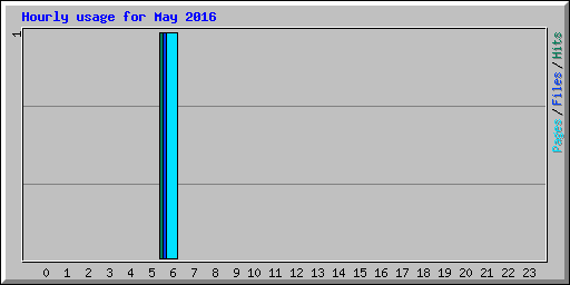 Hourly usage for May 2016